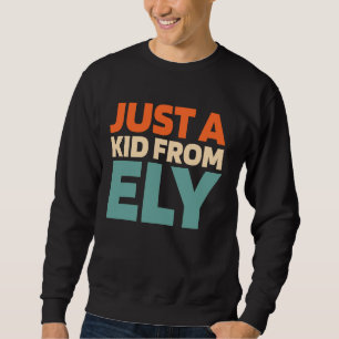 Retro US City Amerisa, bara en Kid från Minneso Lång Ärmad Tröja