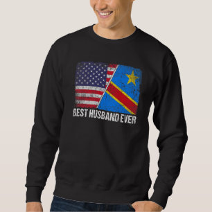 Retro Us Congo Flagga Best Make AldriPappor Da Lång Ärmad Tröja