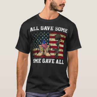 Retro US Veteran gav alla lite minne T Shirt