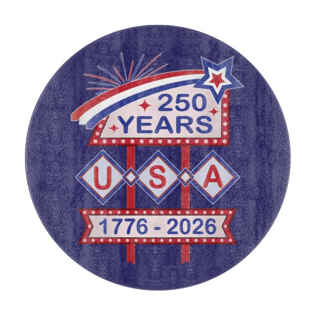 Retro USA 250-årsjubileum Fasadskylt 1776-2026 (Framsidan)