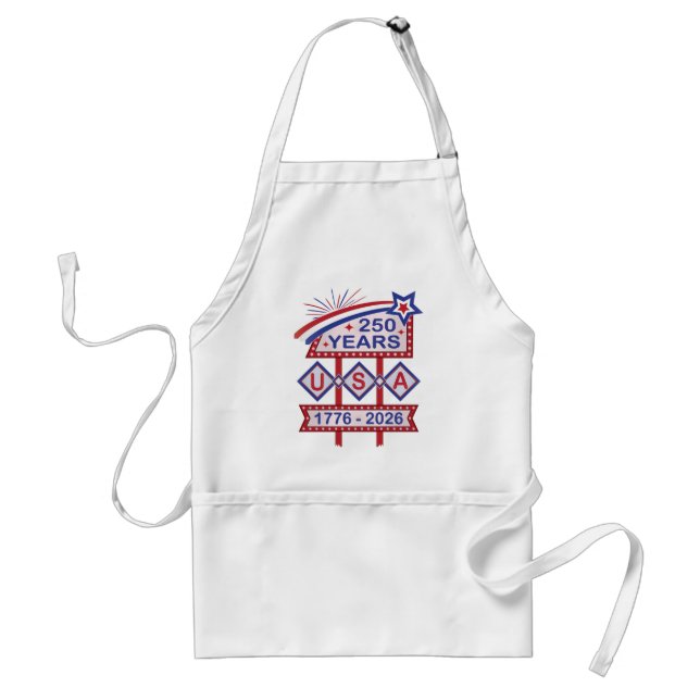 Retro USA 250-årsjubileum Fasadskylt 1776-2026 Förkläde (Framsidan)