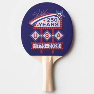 Retro USA 250-årsjubileum Fasadskylt 1776-2026 Pingisracket