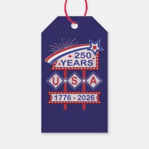Retro USA 250-årsjubileum Fasadskylt 1776-2026 Presentetikett
