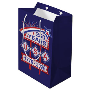 Retro USA 250-årsjubileum Marquee Skylt 1776-2026