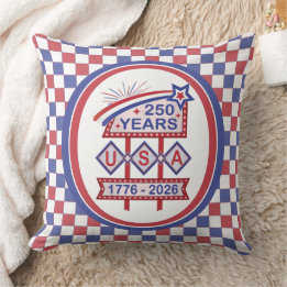 Retro USA 250th Anniversary Marquee Sign 1776-2026 Kudde