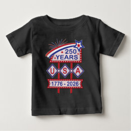 Retro USA 250th Anniversary Marquee Sign 1776-2026 T Shirt