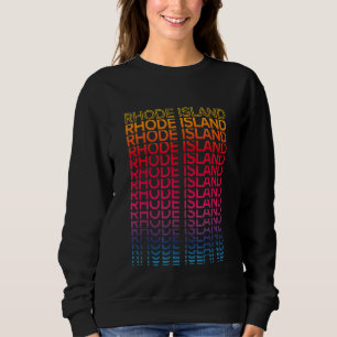 Retro Usa Colorful State Nostalgic Rhode island T Shirt