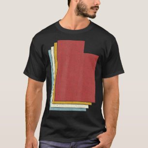Retro USA-delstat Gammal karta Utah T Shirt