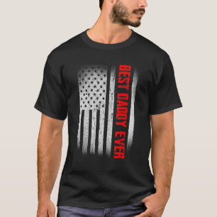 Retro USA flagga Best Pappa Fars dag pappa Pappa G T Shirt