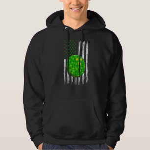 Retro USA flagga Bowling Shamrock Sports St Patric Hoodie