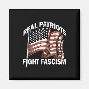 Retro Usa Flagga Rolig Riktiga Patrioter Kämpar Mo Magnet