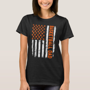 Retro USA flagga Sports Best Pappa All Proud Baske T Shirt