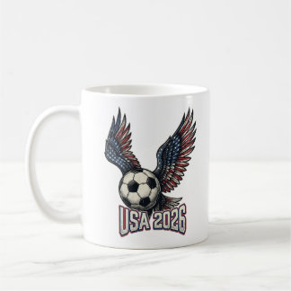 Retro USA Fotboll 2026 Örnvingar Kaffemugg