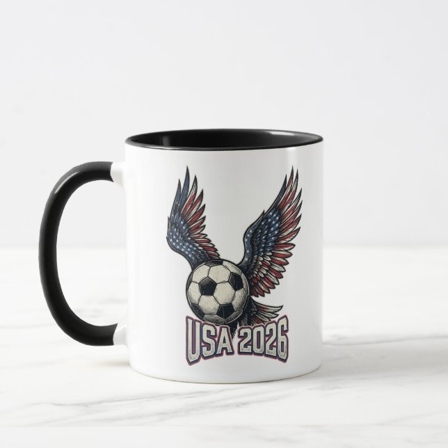 Retro USA Fotboll 2026 Örnvingar  Mugg (Vänster)