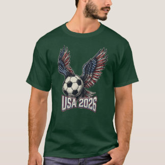 Retro USA Fotboll 2026 Örnvingar T-Shirt