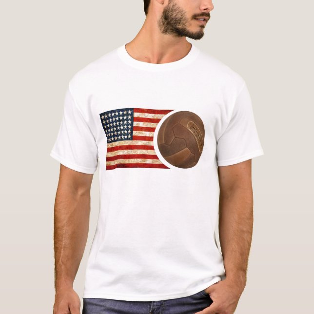 Retro USA fotboll T-shirt (Framsida)