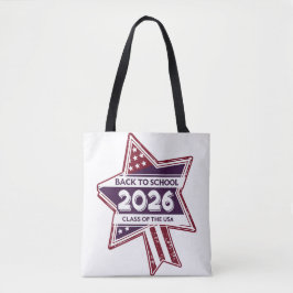 Retro USA Klass 2026 Back to school Tygkasse
