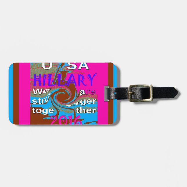 Retro USA Stronger Together Abstrakt Art Print Bagagebricka (Horisontell Framsida)