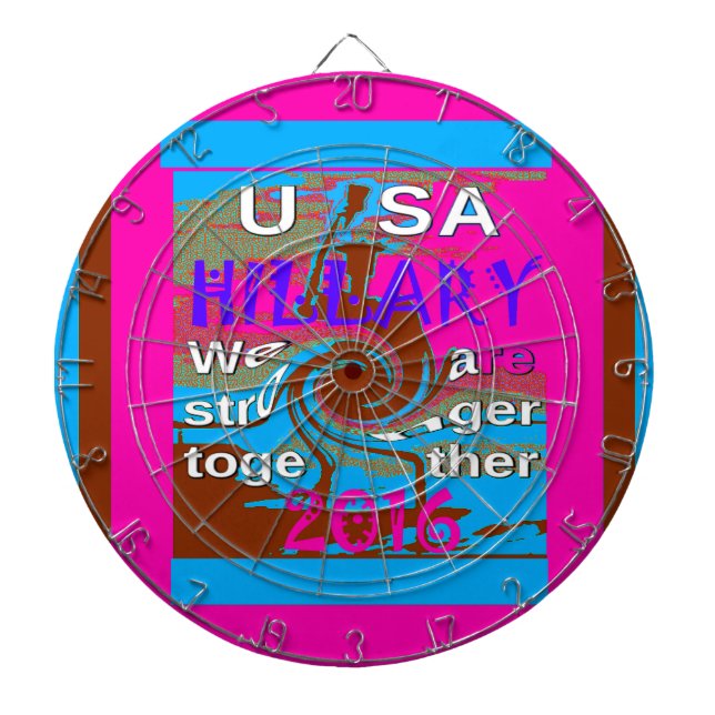 Retro USA Stronger Together Abstrakt Art Print Darttavla (Framsidan)