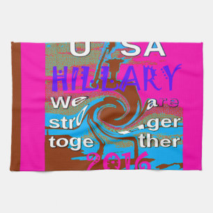 Retro USA Stronger Together Abstrakt Art Print Kökshandduk