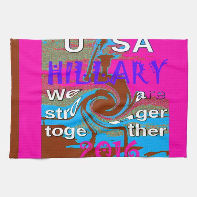 Retro USA Stronger Together Abstrakt Art Print Kökshandduk (Horisontell)