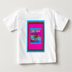 Retro USA Stronger Together Abstrakt Art Print T Shirt