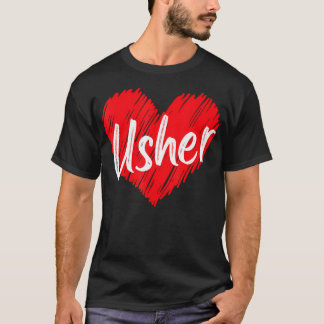 Retro Usher Namn-skeppet i min Usher-tid för kvinn T Shirt