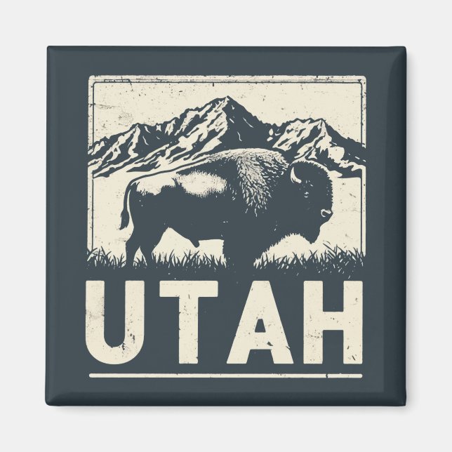 Retro Utah Magnet (Framsidan)