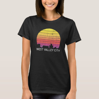 Retro Utah West Valley City Siluett Vintage Urban T Shirt