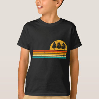 Retro utomhus Natura Wildlife Träd Forest T Shirt