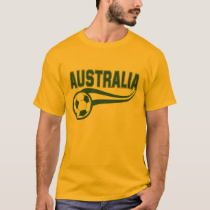 Retro-utseende Australien och fotbollsdesign T Shirt