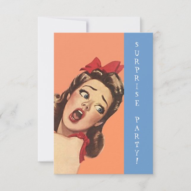 Retro uttryck för roligt för inbjudningar (Framsida)