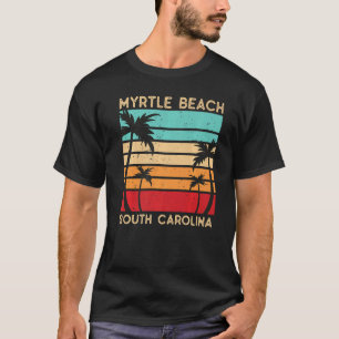 Retro Vacation Myrtle Beach South Carolina Handfla T Shirt