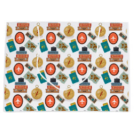 Retro Vacation Travel Thabel Gift Bag