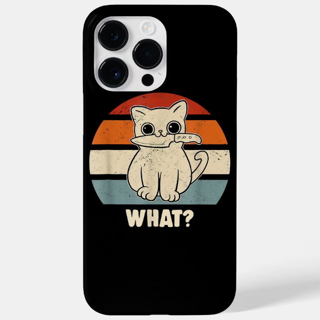 Retro Vad Katt Kniv Meow Kitty Roliga Katter Mamma (Baksida)
