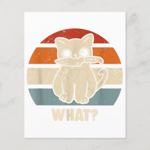 Retro Vad Katt Kniv Meow Kitty Roliga Katter Mamma