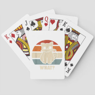 Retro Vad Katt Kniv Meow Kitty Roliga Katter Mamma Casinokort