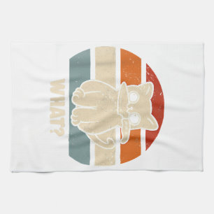 Retro vad katt Knivar betyder för Kattunge för för Kökshandduk