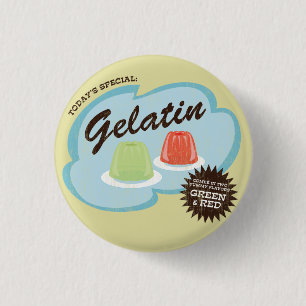 Retro väderkorn för Gelatin (i gröna & röda Knapp