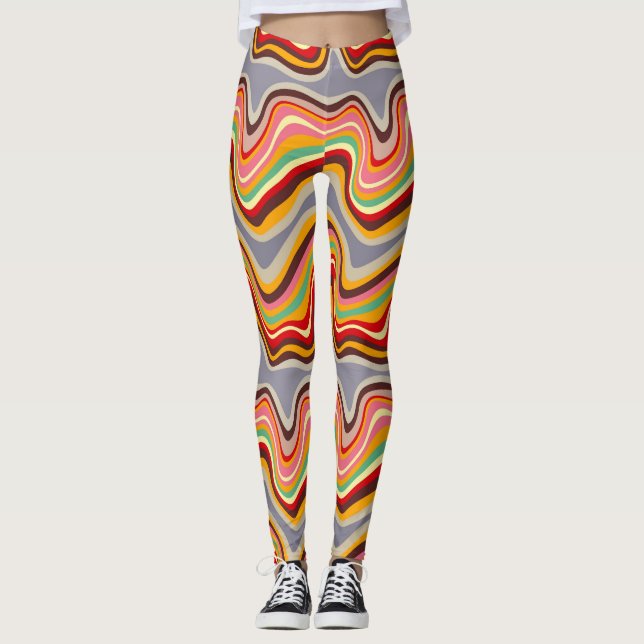 retro våg disco leggings (Framsida)