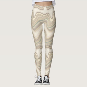 retro våg neutral leggings