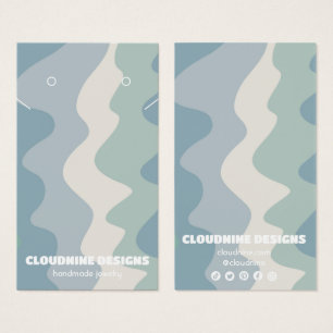 Retro Vågar Earring Necklace Juelry Visning Card Visitkort