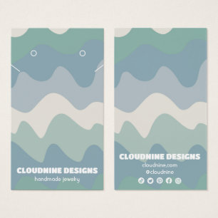 Retro Vågar Earring Necklace Juelry Visning Card Visitkort