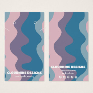 Retro Vågar Earring Necklace Juelry Visning Card Visitkort