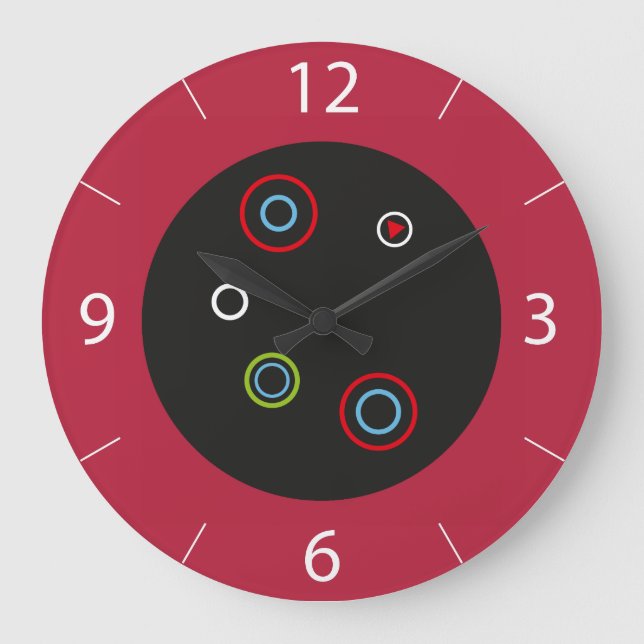 Retro-väggklocka Stor Klocka (Framsida)