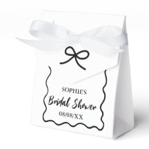 Retro Vågig Kant Bröllopsdusch Presentlåda Martini