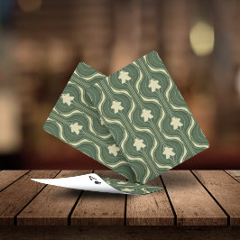 Retro Vågigt Grönt, styrelsens spel Casinokort