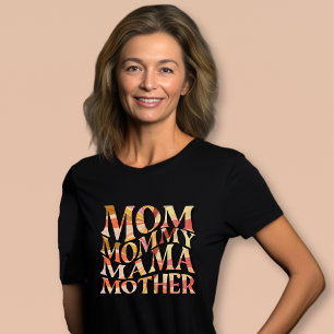 Retro Vågigt Summer Sunset Vibes Mors dag T Shirt