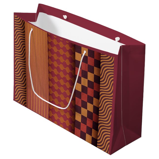 Retro vågor och geometriskt mönster från mitten av (Framsidan Vinklad)