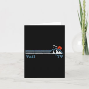 Retro Vail Ski Resort Colorado Snowboard Mountain Kort
